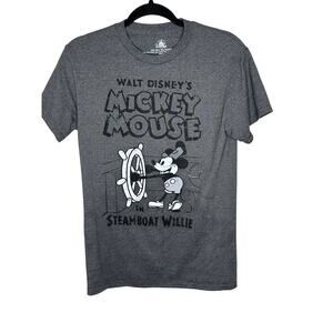 Disney Parks Mickey Mouse Gray T-Shirt Walt Disney World Size XS Graphic Tee